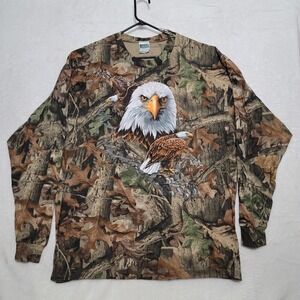 Camo Men's T Shirt Size 3XL XXXL Long sleeve Hunting Sportex Advantage Timber